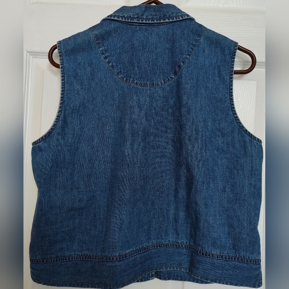 Liz Claiborne Jean Vest - Picture 2 of 2